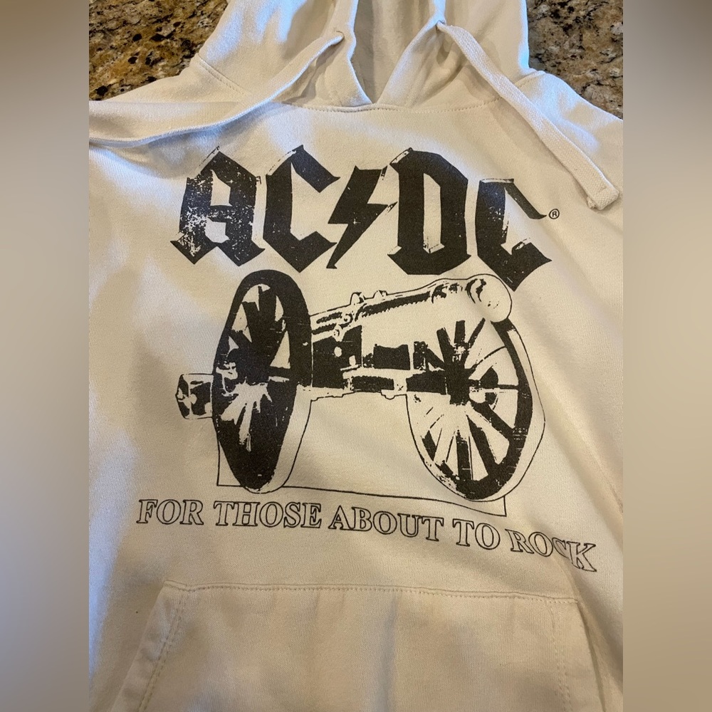 AC/DC hoodie sweatshirt, size XL